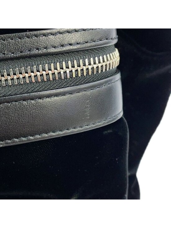 Saint Laurent Paris Sac City Backpack Velour Black main image 10
